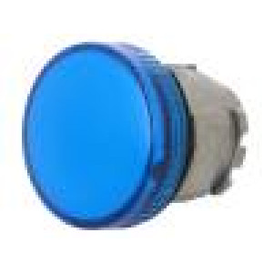 Kontrolka 22mm Podsv: ZBV6 plochá IP66 barva modrá -25÷70°C