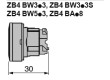 Přepínač: tlačítkový 1-polohové 22mm modrá IP66 Polohy: 2