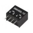 SMU02L-12 Převodník: DC/DC 2W Uvst:4,5÷5,5V Uvýst:12VDC Ivýst:33÷167mA