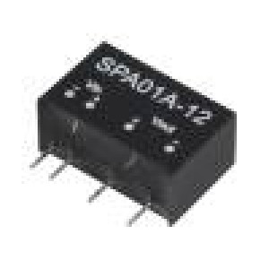 SPA01A-12 Převodník: DC/DC 1W Uvst:9÷18V 12VDC Ivýst:8÷83mA SIP6 3g