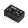 SPA01A-15 Převodník: DC/DC 1W Uvst:9÷18V 15VDC Ivýst:6÷67mA SIP6 3g