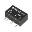 SPA01C-15 Převodník: DC/DC 1W Uvst:36÷75V 15VDC Ivýst:6÷67mA SIP6 3g