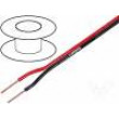 Kabel reproduktorový 2x0,25mm2 licna CCA černo-červená PVC