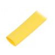 Teplem smrštitelná trubička tenkostěnné 3:1 12mm L:30m žlutá