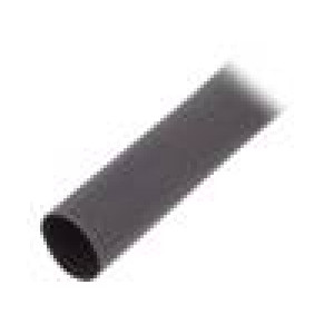 Teplem smrštitelná trubička tenkostěnné 3: 1 6mm L: 30m černá