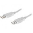 Kabel USB 2.0 USB A vidlice,z obou stran 1m šedá Žíla: CCA