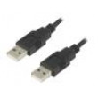 Kabel USB 2.0 USB A vidlice,z obou stran 1m černá Žíla: Cu