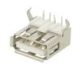 Zásuvka USB A na PCB THT PIN:4 úhlové 90° V: USB 2.0 1A 30V