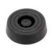 Nožička pro rychlou montáž černá polyetylén A:10mm B:28,5mm