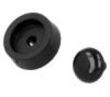 Nožička pro rychlou montáž černá polyetylén A:5mm B:12,7mm