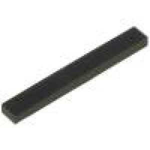 Samolepící nožička černá pryž H:1,5mm W:20mm L:2,5mm