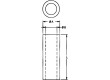Distanční sloupek válcový polyamid Dl:3mm Øprům:5mm -30÷85°C