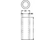 Distanční sloupek válcový polyamid Dl:8mm Øprům:5mm -30÷85°C