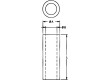 Distanční sloupek válcový polyamid Dl:4,5mm Øprům:6,3mm