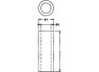 Distanční sloupek válcový polyamid Dl:13mm Øprům:6,3mm