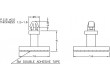 Rozpěrka PCB polyamid Dl:4,8mm samolepící barva přírodní