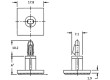 Rozpěrka PCB polyamid Dl:19,1mm samolepící, zacvaknutí