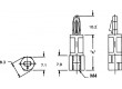 Rozpěrka PCB polyamid Dl:19,1mm zacvaknutí barva přírodní