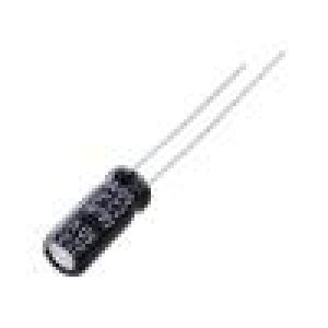 Kondenzátor elektrolytický THT 2,2uF 50VDC Ø5x11mm ±20%