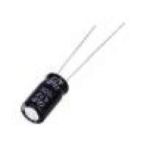 Kondenzátor elektrolytický THT 4,7uF 160VDC Ø6,3x11mm ±20%