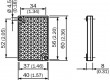 Odrazná plocha Vnější rozměry:40x60x8mm -20÷65°C