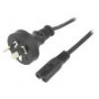 Kabel 2x0,75mm2 AS/NZS 3112 (I) zástrčka,IEC C7 zásuvka PVC