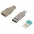 Zástrčka USB A vidlice na kabel bez nástrojů PIN:4 přímý