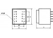 Transformátor: zalévaný 25VA 230VAC 24V 1041,6mA Montáž: PCB