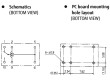 SY-12-K Relé elektromagnetické SPDT Ucívky:12VDC 0,5A/120VAC 2A 5ms