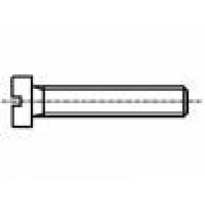 Šroub M1,2x5 0,25 Hlava: válcová plochá ocel DIN: 84A