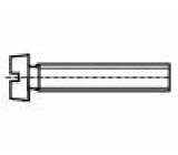 Šroub M1,4x3 0,3 Hlava: válcová plochá nerezavějící ocel A2