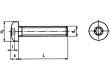 Šroub M2,5x10 0,45 Hlava: kulatá Torx® TX08 Norma ISO: 14583