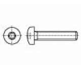 Šroub M2,5x10 0,45 Hlava: kulatá Torx® TX08 Norma ISO: 14583