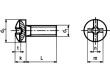 Šroub M2,5x16 0,45 Hlava: kulatá Phillips,plochá 0,6mm,PH1