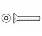 Šroub M2x4 0,4 Hlava: kuželová Torx® TX06 Norma ISO: 14581