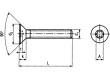 Šroub M2x6 0,4 Hlava: kuželová Torx® TX06 ocel zinek