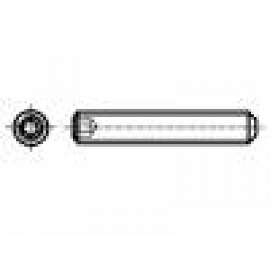 Šroub M3x4 0,5 Hlava: bez hlavy imbus HEX 1,5mm DIN: 913