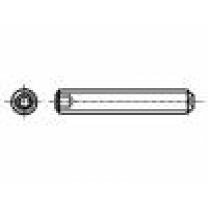 Šroub M3x4 0,5 Hlava: bez hlavy imbus HEX 1,5mm DIN: 916