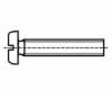 Šroub M3x8 0,5 Hlava: válcová plochá polyamid DIN: 85A