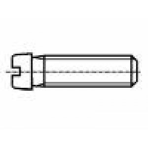 Šroub M3x8 0,5 Hlava: válcová plochá 0,9mm ocel zinek