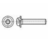 Šroub s límcem M4x10 0,7 Hlava: kulatá Torx® TX20