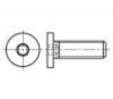 Šroub M4x6 0,7 Hlava: válcová imbus HEX 2mm ocel černěné
