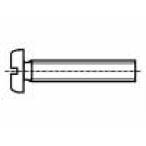 Šroub M4x8 0,7 Hlava: válcová plochá polyamid DIN: 85A