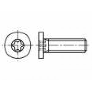 Šroub M5x16 0,8 Hlava: válcová Torx® TX15