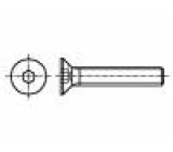 Šroub M6x20 1 Hlava: kuželová imbus HEX 4mm ocel černěné