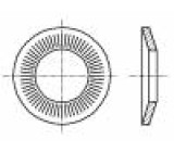 Podložka kónická M12 D=27mm h=3,1mm pružná ocel Povlak: zinek