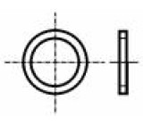 Podložka kulatá M12 D=16mm h=2mm ocel Povlak: zinek BN:739