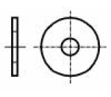 Podložka kulatá M3,5 D=11mm h=0,8mm kyselinovzdorná ocel A4