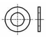 Podložka kulatá M4 D=9mm h=0,8mm plast DIN:125A BN:1074