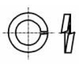 Podložka pérová M6 D=9,9mm h=1,6mm ocel Povlak: zinek BN:774